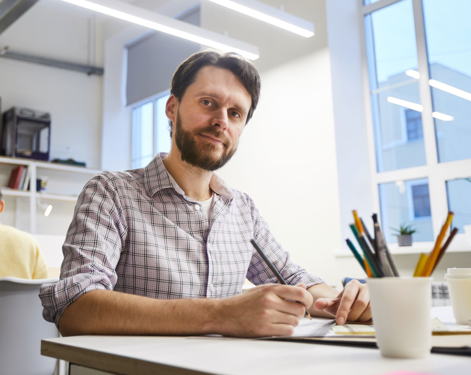 Professional working